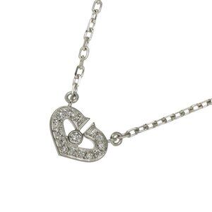 Cartier Heart Diamond Necklace 18K White Gold 750 90285781